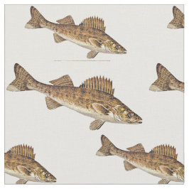 Skola av Walleyefisk Tyg