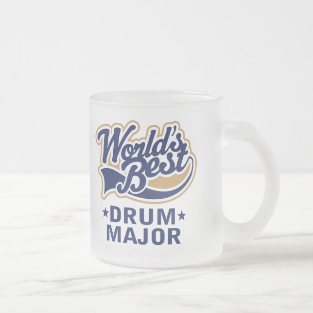 Skola bäst världar trummar ha som huvudämne gåvan frostad glasmugg (Höger)