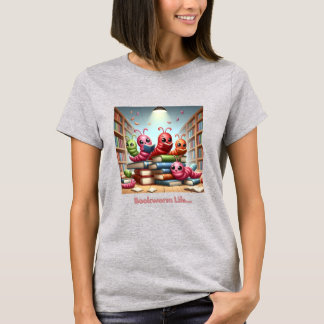 Skola Bibliotek Bookworm Life T-shirt