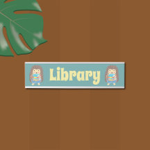 Skola bibliotek hängande namn