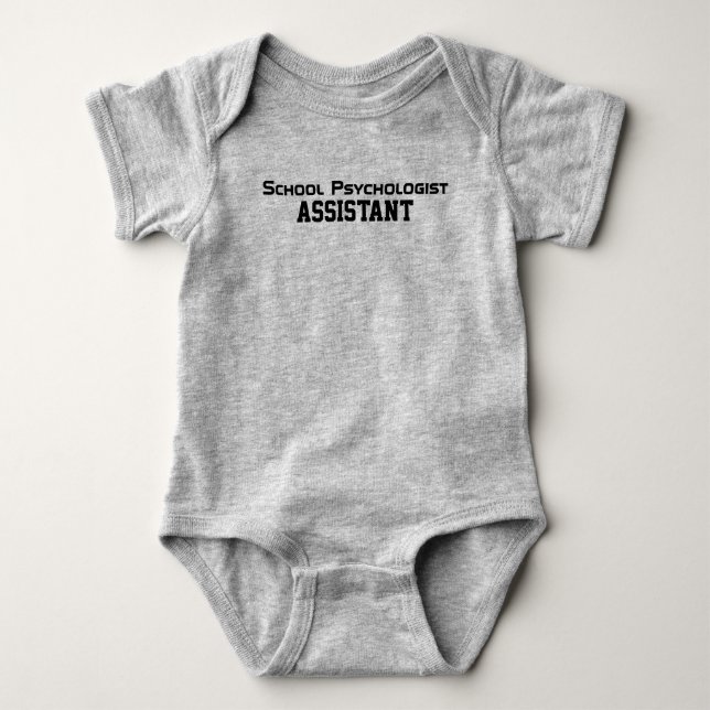 Skola bodysuiten för psykologassistentbabyen t shirt (Framsida)