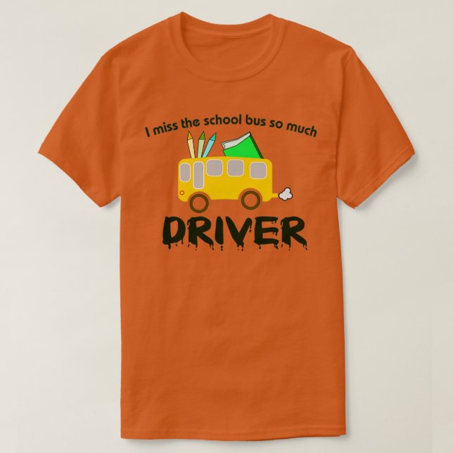 Skola buss 8 t shirt (Design framsida)