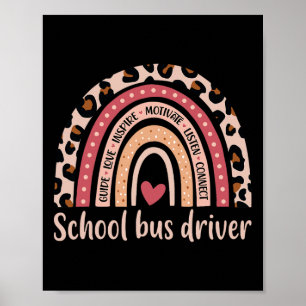 Skola Buss-chauffören 100-dagarsdag för Buss-chauf Poster