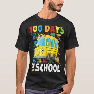 Skola Buss-chaufförer 100 dagar med skolapparat Bu T Shirt
