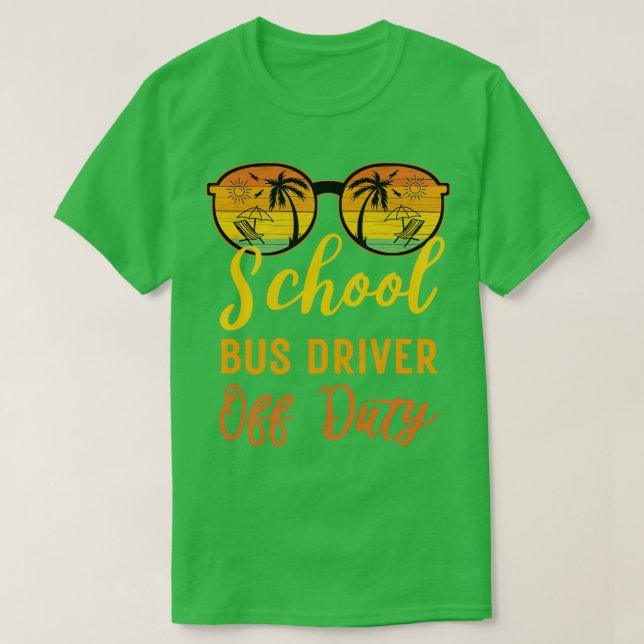 Skola buss-chaufförer från tjänsten rolig sommarse t shirt (Design framsida)