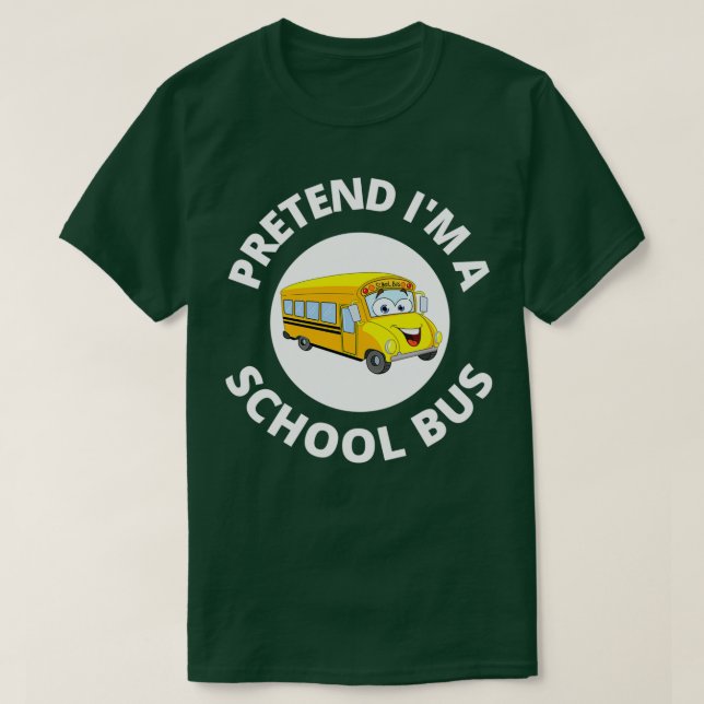 Skola Buss Costume Pretare Ix27m A School Buss T Shirt (Design framsida)