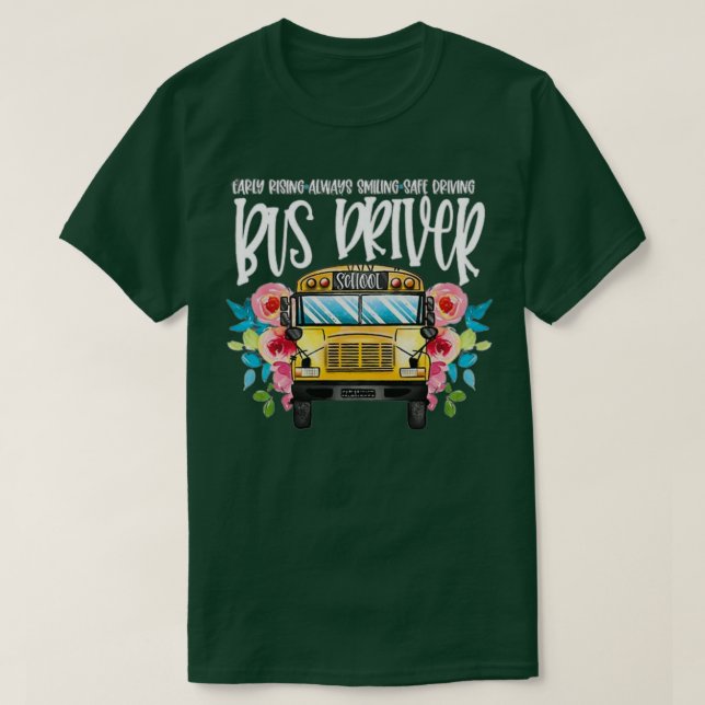 Skola Buss Driver 13 2 T Shirt (Design framsida)