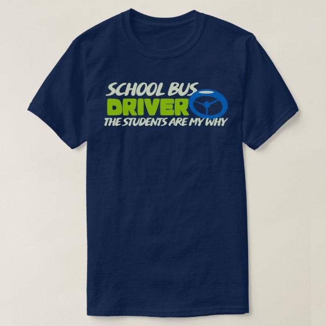 Skola Buss Driver 41 T Shirt (Design framsida)