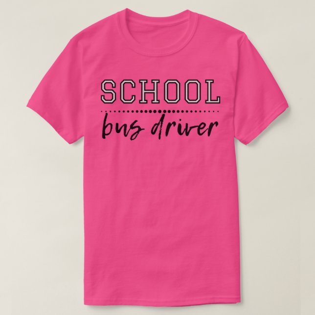 Skola Buss Driver 48 T Shirt (Design framsida)