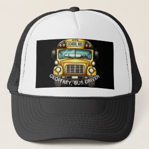 Skola Buss Driver. Personlig Keps
