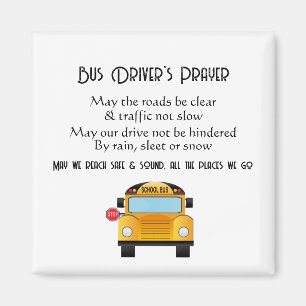 Skola Buss Driver Prayer Magnet