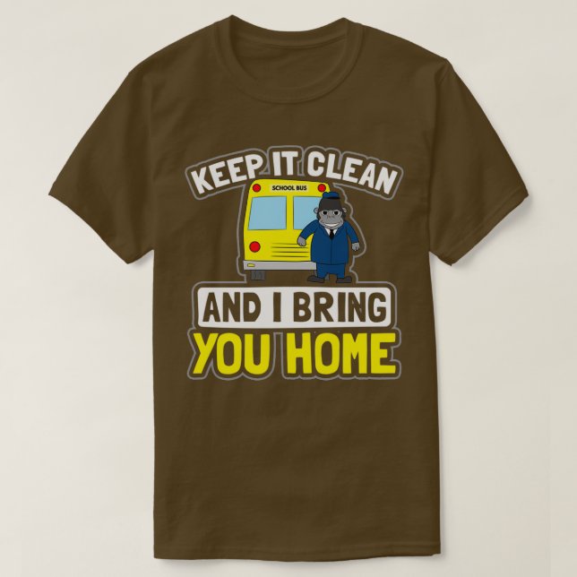 Skola Buss Shirt-Behållan Rengör hemgåva 3 T Shirt (Design framsida)
