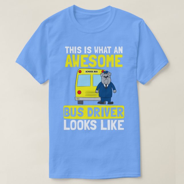 Skola Buss Shirt Fantastisk liknar Gift 1 T (Design framsida)