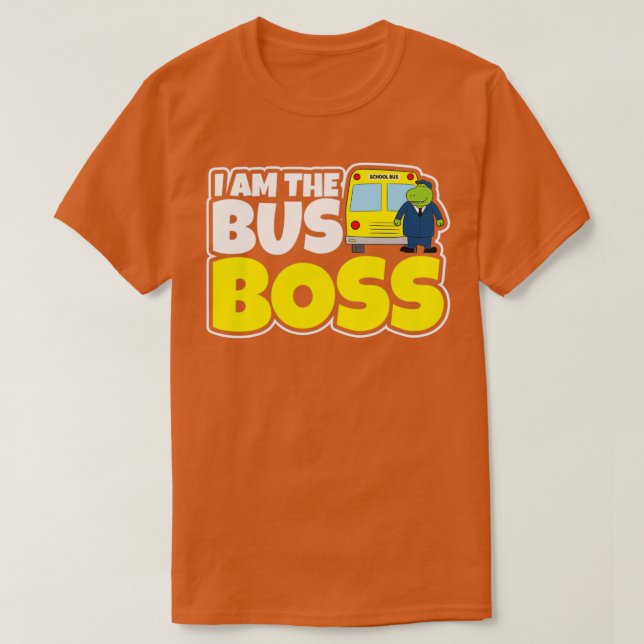 Skola Buss Shirt I är Buss Chef-gåva 1 T (Design framsida)