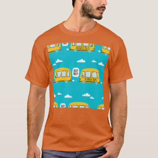 Skola Buss utan sjölösa Mönster 1 T Shirt