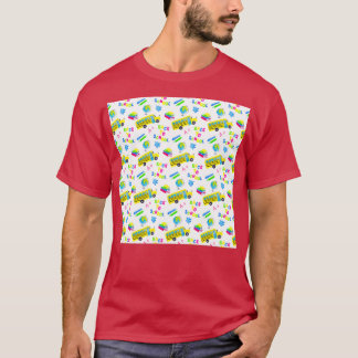 Skola Buss utan sjölösa Mönster T Shirt