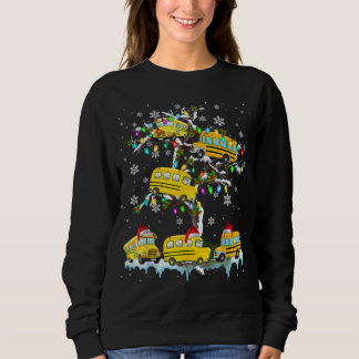 Skola Buss vid julskolan i Buss i Julafton Träd T Shirt