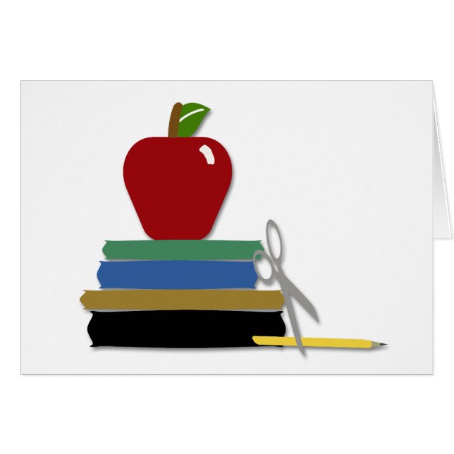 Skola dagkortet hälsningskort (Framsidan Horizontal)