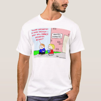 skola den plana geometrifinare t shirt