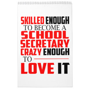Skola den roliga gåvan för sekreterarekalendern kalender