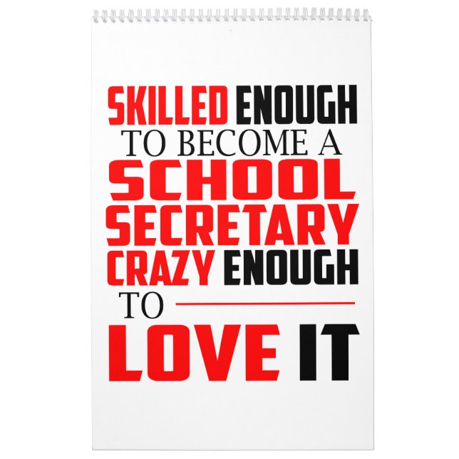 Skola den roliga gåvan för sekreterarekalendern kalender (Omslag)