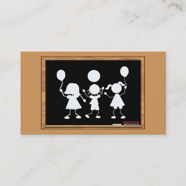 Skola eller Daycarevisitkorten Visitkort (Framsida)