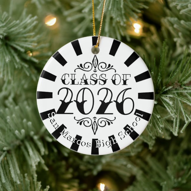 Skola Färg, klass 2026 Foto Julgransprydnad Keramik (Träd)