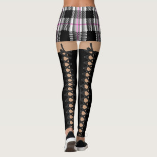 Skola flickadräkten (snöre upp) leggings