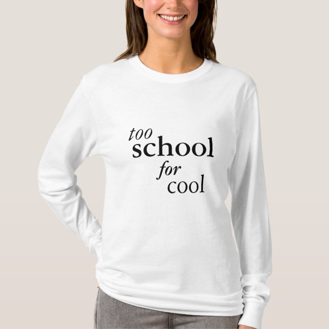 Skola för för coola tee shirt (Framsida)
