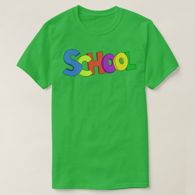 Skola för lärare och barn t shirt (Design framsida)