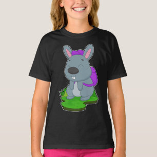 Skola för ryggsäck för kanin Pupil T Shirt