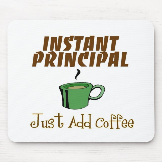 Skola främsta gåvor "tillfogar precis kaffe ", musmatta (Framsidan)