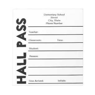 Skola Hall passerar anteckningsblocket Anteckningsblock