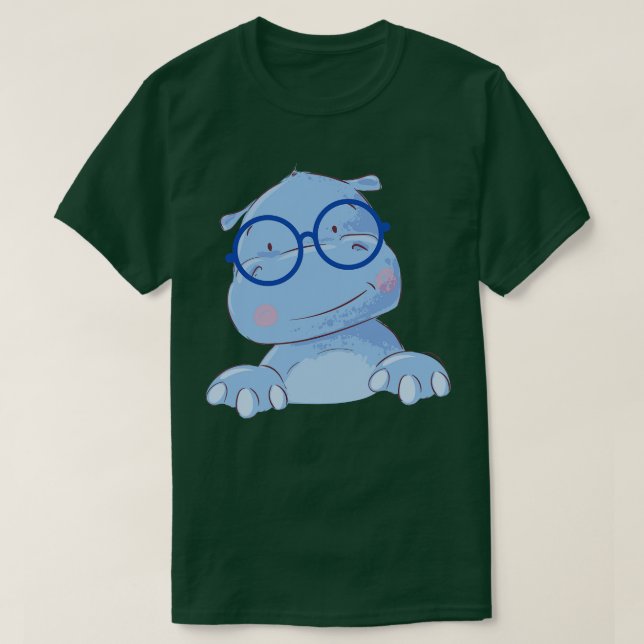 Skola Hippopotamus T Shirt (Design framsida)