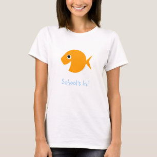 Skola i den gulliga elementära lärare September T-shirt