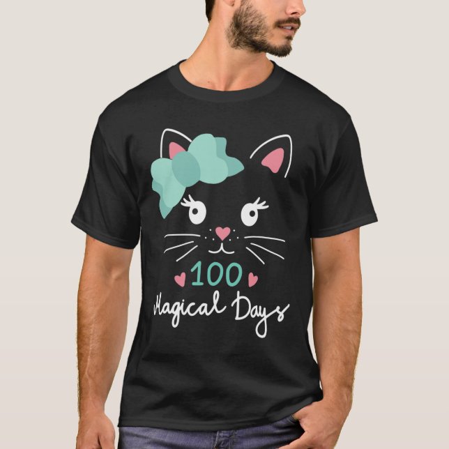 Skola Kattunge 100 magiska dagar Lärare G T Shirt (Framsida)