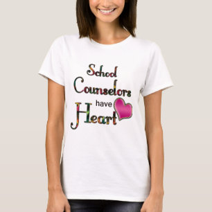 Skola lägerledare har hjärta t-shirt