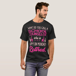 Skola lägerledaren som är lycklig på Måndag avgick T Shirt