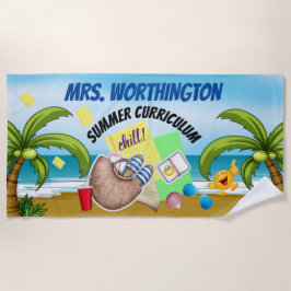 Skola/lärare Beach Towel