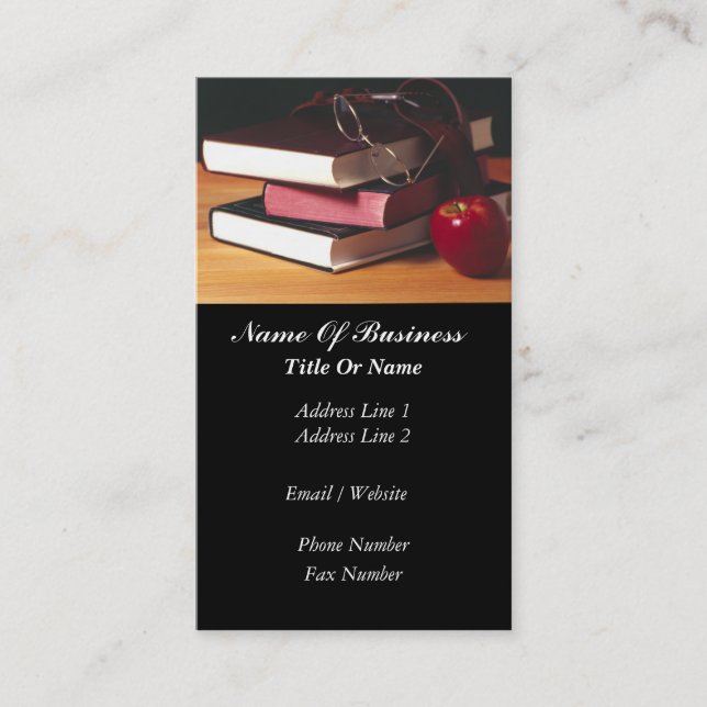 Skola lärarevisitkorten visitkort (Framsida)