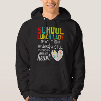 Skola Lunch Dam Squad Cafeteria Crew bör se Hoodie