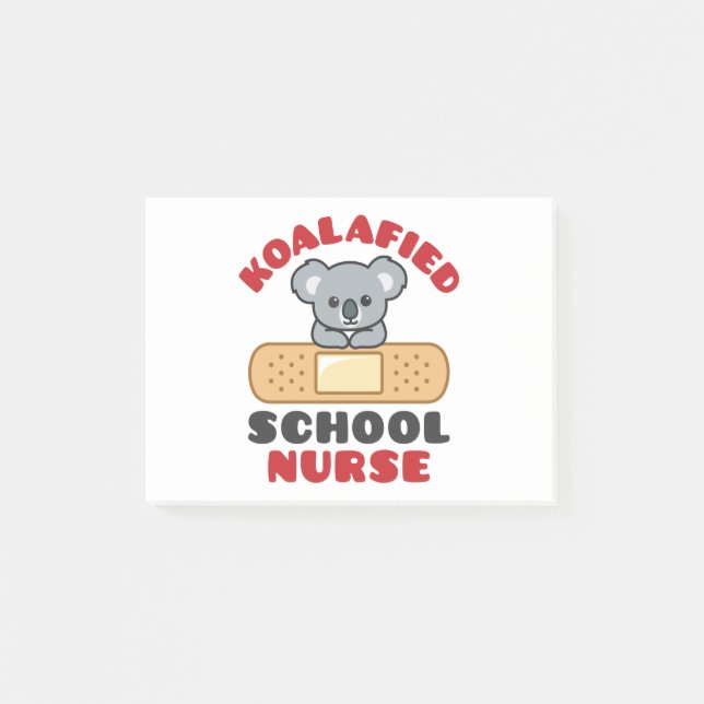 Skola Nurse Koala Koalafie Post-it Block (Framsida)