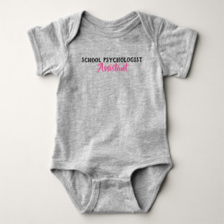 Skola psykolog bodysuiten för assistentbabyen tee