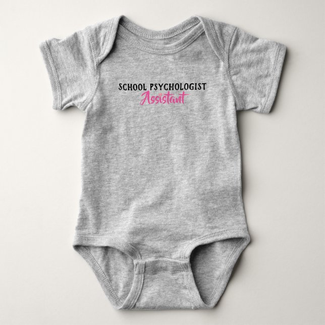 Skola psykolog bodysuiten för assistentbabyen tee (Framsida)