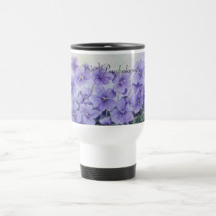 Skola psykologblommigttravel mug resemugg