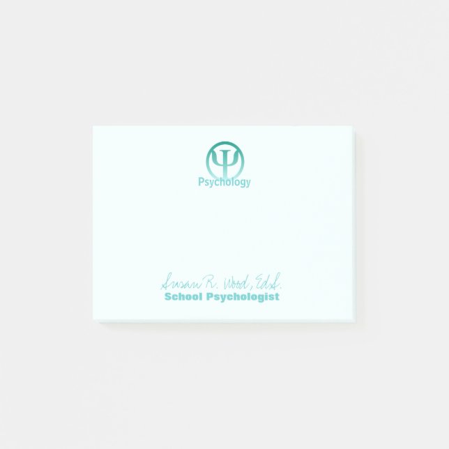 Skola psykologen Postar-it® noterar Post-it Block (Framsida)