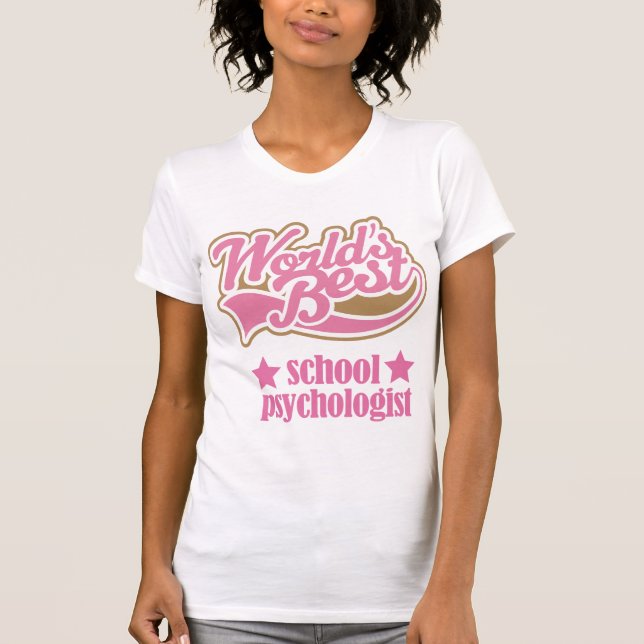 Skola psykologgåvan (bäst världar) t shirt (Framsida)