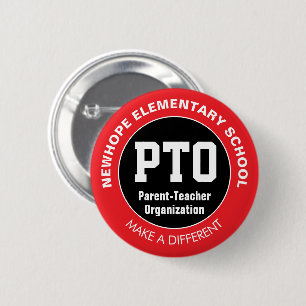 Skola PTO/PTA Stift Knapp