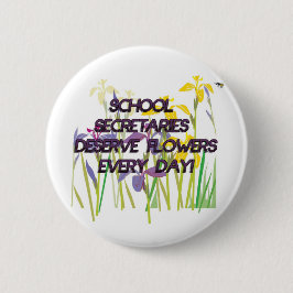 SKOLA SEKRETERARAR FÖRTJÄNAR BLOMMOR KNAPP