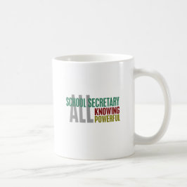 Skola sekreteraren kaffemugg